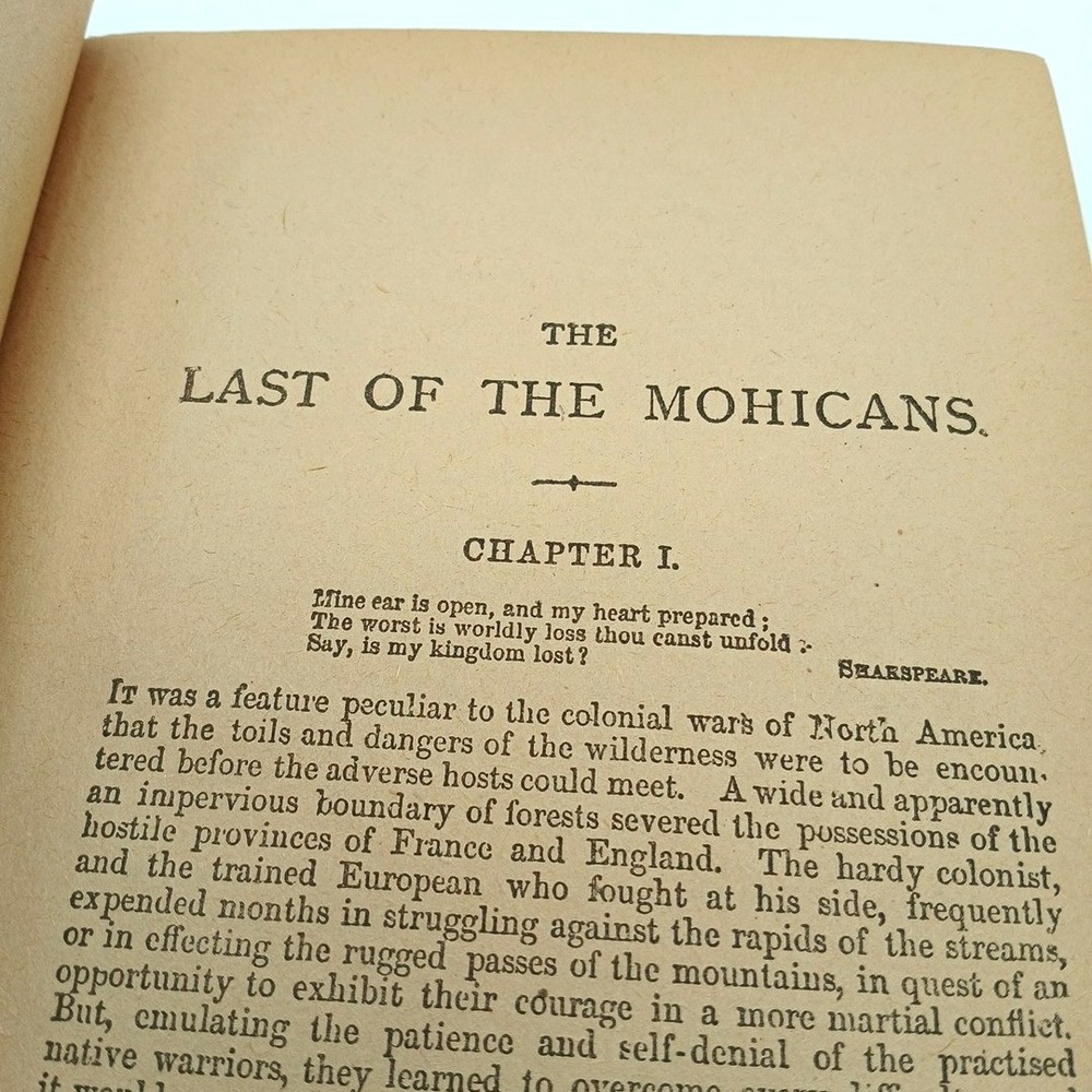 The Last of the Mohicans book by J.F. Cooper Vintage Federal Book Co N.Y Rare - Picture 6 of 10